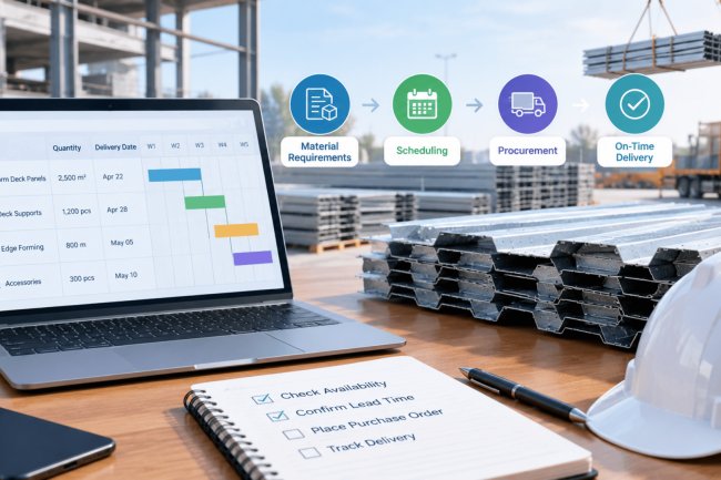 Form Deck Material Scheduling for Procurement Teams