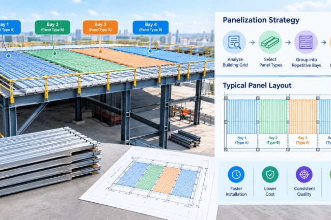 Form Deck Panelization Strategy for Repetitive Bays
