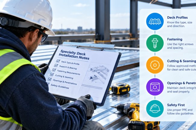 Specialty Deck Notes for Installation Teams