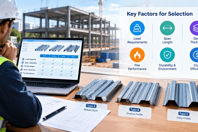Steel Deck Selection for Non-Composite Applications