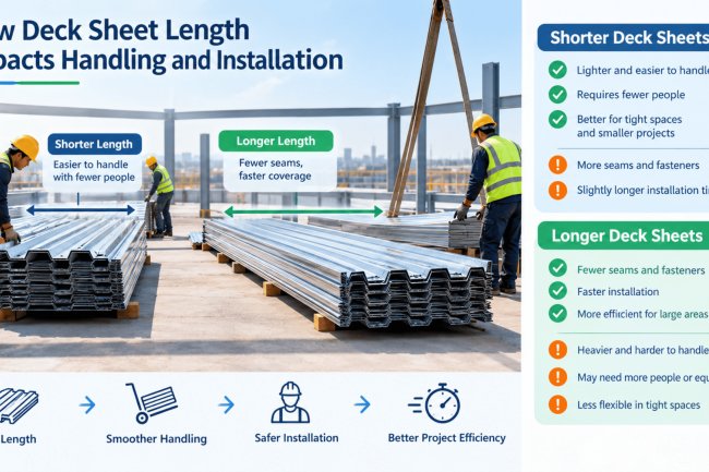How Deck Sheet Length Impacts Handling and Installation