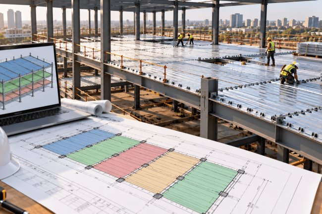 Deck Layout Planning for Multi-Bay Commercial Projects
