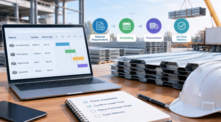 Form Deck Material Scheduling for Procurement Teams