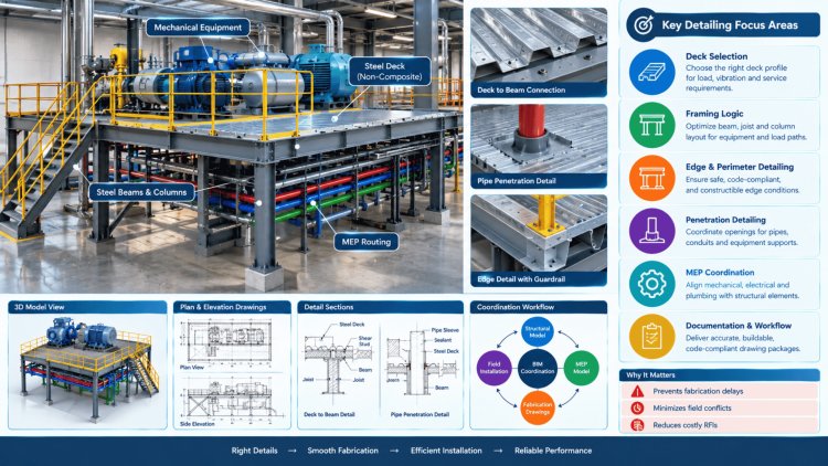 Steel Deck Detailing for Mechanical Platforms