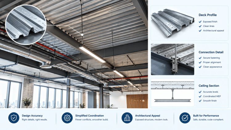 Specialty Deck Detailing for Architectural Ceiling Exposure