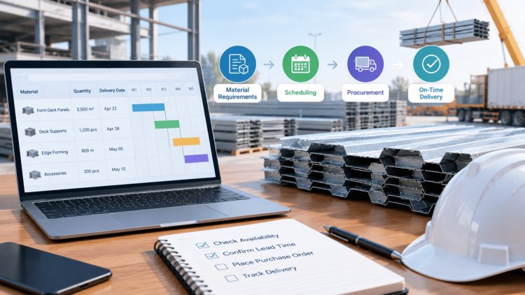 Form Deck Material Scheduling for Procurement Teams