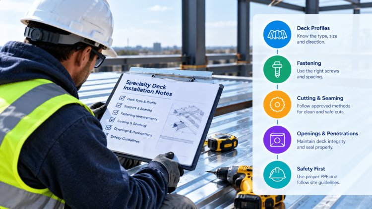Specialty Deck Notes for Installation Teams
