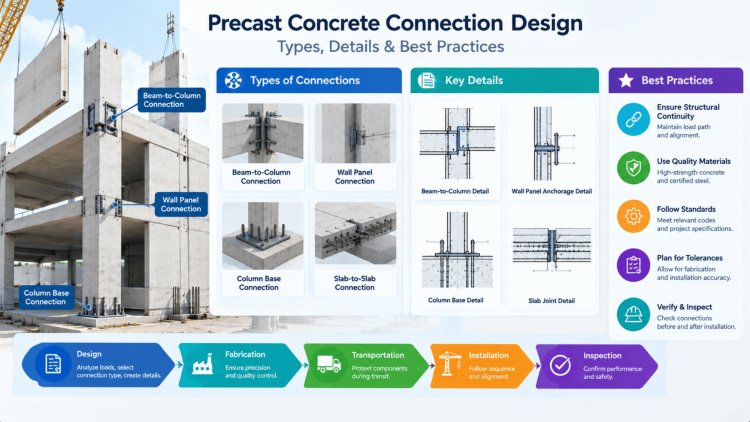 Precast Concrete Connection Design: Types, Details & Best Practices