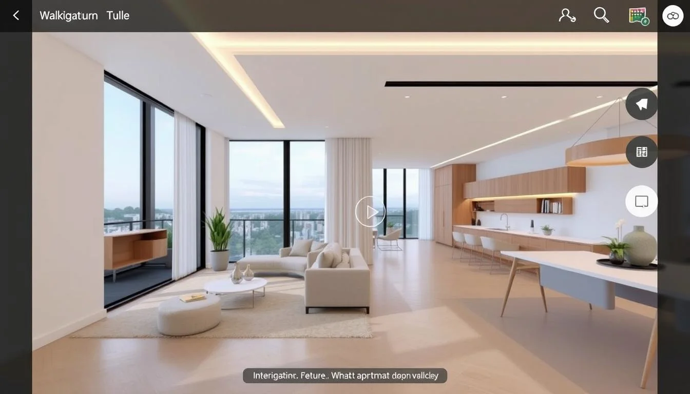 Interactive walkthrough service for real estate marketing