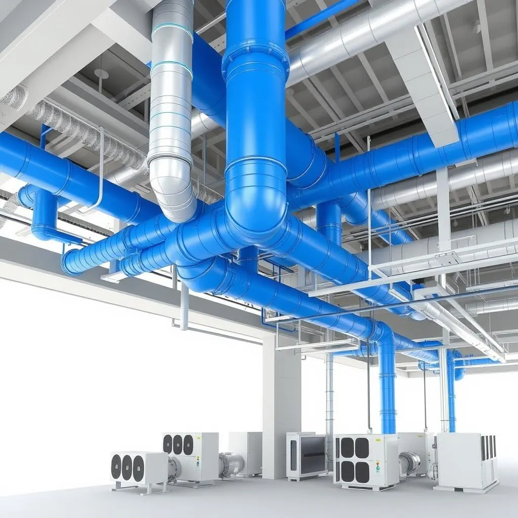 Mechanical BIM Services showing HVAC ductwork and equipment modeling