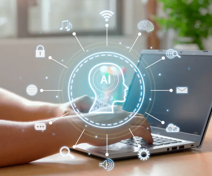 Engineer working with AI tools